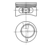 KOLBENSCHMIDT Kolben für OPEL 92123600