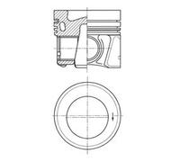 KOLBENSCHMIDT Kolben mit Ringen und Bolzen AUDI VW SEAT 2,0 04L107065A CRBC CRBD