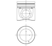 KOLBENSCHMIDT Kolben mit Ringen und Bolzen VOLVO 12,1 20451076 D12C340 D12C380