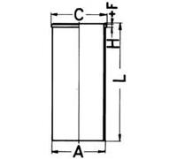 KOLBENSCHMIDT Zylinderlaufbuchse 99mm für TOYOTA 89852190