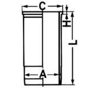 KOLBENSCHMIDT Zylinderlaufbuchse FENDT 2,2 3,0 12158556 6.207.0.132.001.4 D208-2