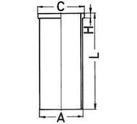 Kolbenschmidt Zylinderlaufbuchse [Hersteller-Nr. 89853190] für Nissan