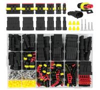 KOMABLEN 808Pcs kfz Stecker, Kabel Steckverbinder 1/2/3/4/5/6 Polig, IP67 Wasserdicht Steckverbindung kfz Steckverbinder, Kabelstecker & - Verbindungen 250V für Auto, LKW, Motorrad, Boots