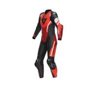 Kombi Dainese Misano 3 D-Air Perf. 1PC Women Leather Suit black-red-fluored, 44 44 black/red/fluo-red