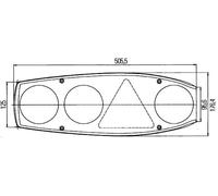 HELLA Heckleuchte 2VA 341 419-061 für HYMER KNAUS, rechts