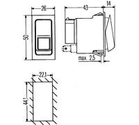 HELLA 6RH 007 832-411 Schalter