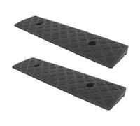KOMBIUDA 2stücke Gummi Bordsteinrampe Rutschfest Vibrationsdämpfend Vielseitige Auffahrrampe Für Auto Motorrad Roller Bürgersteig Und Türschwellen