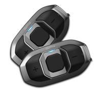 Sena Serie SF4 Motorrad-Bluetooth Kommunikationssystem mit Zwei Lautsprechern, 4-Wege Gegensprechanlage, Doppelpack