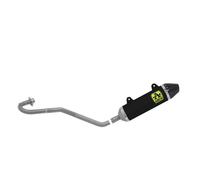 Komp Auspuff Arrow Alum Schwarz Kol Rac Thund End Carb Malaguti XSM125 2019 2020
