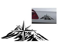 Kompass Aufkleber Kompassrose Aufkleber Windrose Aufkleber Navigation Aufkleber für Outdoor und Indoor (RPMt7/1) (10cm)