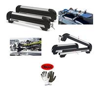 KOMPATIBEL MIT Audi A3 4P PORTAESQUÍS DE ALUMINIO para COCHE Con 4 Pares DE ESQUÍS O 2 Snowboards PORTAESQUÍS HOMOLOGADOS MENABO
