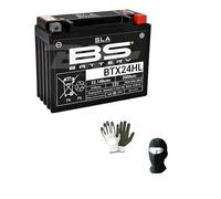 KOMPATIBEL MIT Honda GL Gold Wing/GL Gold Wing SE 1500 dal 1988 al 2000 Batterie BS BTX24HL-BS SLA-BEREITS ZU VERWENDEN 21 AH Ampere 12V 205X87X162MM AKTIVE VERSIEGELTE BATTERIEN