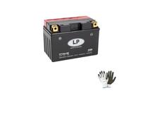 Kompatibel mit Kymco Downtown 300 2009 bis 2017, gebrauchsfertige Batterie, LP YT12A-BS, Batterien 10 Ah, 12 V, CCA 175, Spezifikation für Motorrad und Motorroller, 150 x 88 x 105 mm
