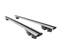 Kompatibel mit Mitsubishi Eclipse Cross (GK) 2018-2026 Hook Modell Relingträger Dachträger Auto Gepäckträger Grau Aluminium 2 Stangen