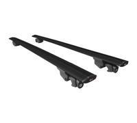 Kompatibel mit Mitsubishi Eclipse Cross (GK) 2018-2026 Hook Modell Relingträger Dachträger Auto Gepäckträger Schwarz Aluminium 2 Stangen