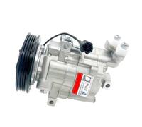 Kompatibel Mit Nissan, MARCH III MICRA K12 16V NOTE E11 1.4 1.6 AC-Kompressor 92600AX80A 92600AX80B 92600AX800 92600AX84B DKV08, AC-Autokompressor(4pk-4 grooves pulley)