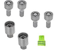 KOMPATIBEL MIT OPEL Crossland X, Grandland X Anno 2017 in poi BE8/E Auto-SICHERUNGSBOLZEN-KIT FÜR ALU-FELGEN ZUGELASSENE SCHRAUBENMUTTER