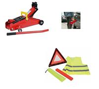Kompatibel mit OSSA HYDRAULIC Car Kit mit SOS Erste-Hilfe-Kit, Auto Notfalldreieck + Fluid Jacke + Etui im Lieferumfang enthalten