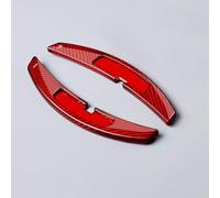 Kompatibel Mit Porsche 918 Für Spyder Für Boxster Carbonfaser-Lenkrad Schaltwippen-Erweiterungen Aufkleber Autozubehör(Type B Red)