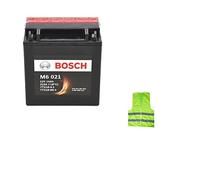 Kompatibel mit Suzuki VS - VS GL Intruder 1400 ab Baujahr 1989 Batterie Bosch YTX16-BS-1 M60210 Motorradbatterien 14 Ah Ampere 12 Volt bereit für den Einsatz 150 x 87 x 161 mm