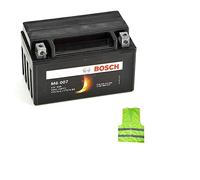 Kompatibel mit SYM Jet Sport X 2T 50 von Baujahr 2006 bis 2013 Akku Bosch YTX7A-BS M60070 Batterien 6 Ah Ampere 12 V Motorrad Roller gebrauchsfertig 151 x 88 x 94 mm