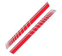 Kompatibel Mit Toyota Kompatibel Mit Yaris Kompatibel Mit C-HR Auto Seitenschweller Aufkleber Vinyl Film Zubehör Schritt(Glossy Red)