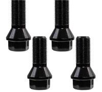Kompatibel Mit X1 X2 X3 X4 X5 X6 E70 E71 F20 F25 320i M8 4Teiliges Auto Radschrauben Muttern Set Aus Schwarzem Stahl, Radzubehörteile, OEM: 36136781151 Radschrauben