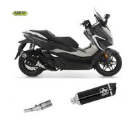 Komplett Auspuff Kat Arrow Urban All Schwarz Honda Forza 350 2021 > 2023