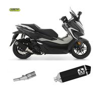 Komplett Auspuff Kat Arrow Urban Aluminium Schwarz Honda Forza 350 2021 > 2023
