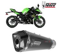 MIVV AUSPUFF KOMPLETTE HOMKAT DELTA RACE SCHWARZ KAWASAKI Z 650 Z650 2019 19