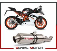 Komplette auspuff Storm by Mivv Schalldampfer Gp Stahl fur KTM Rc 390 2014 2016