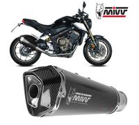 VOLLAUSPUFF MIVV SPORT DELTA RACE EDELSTAHL SCHWARZ FUR CBR 650?R 2019-2023