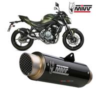 Mivv SPORT Schalldämpfer GPpro Komplettanlage 2x1 Carbon für KAWASAKI Z650 BJ 2017 >