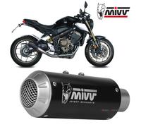 Komplette Auspuffanlage MIVV MK3 Schwarz Stahl HONDA CB 650 R 2019 > 2023
