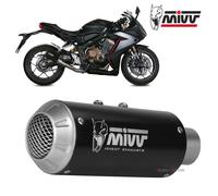 Komplette Auspuffanlage MIVV MK3 Schwarz Stahl HONDA CBR 650 R 2019 > 2023