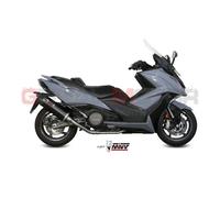 Komplette Auspuffanlage MIVV Oval Schwarz Kymco Ak 550 2017 > 2021