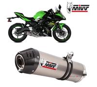 Komplette Auspuffanlage MIVV Oval Titan Carb-end KAWASAKI NINJA 650 2017 > 2023