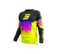 Komplette Cross Enduro Anzug Shirt Hose Shot Devo X - Trem Neon Gelb