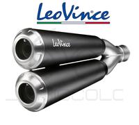Komplettes Auspuffsystem Leovince GP Duals Yamaha MT-07/FZ-07 2017 Schwarz/Inox