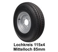 Komplettrad 5.00-10C 437kg 4x115 Anhänger 5.00x10 79N f. Stema französischer LK