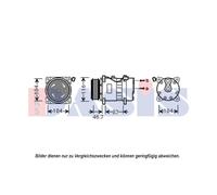 AKS DASIS Klimakompressor 852642N für VW Transporter T4