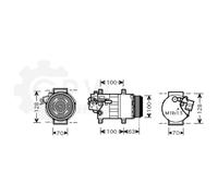 Kompressor Klimaanlage Klimakompressor für Mercedes B-Klasse A-Klasse W245 W169