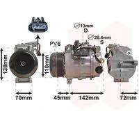 VAN WEZEL Kompressor, Klimaanlage 3000k682 für Mercedes