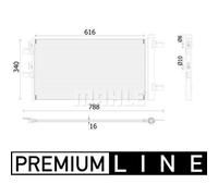 MAHLE ORIGINAL AC 895 000P Klimakondensator