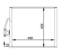 Kondensator, Klimaanlage MAHLE AC 277 000S