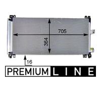 MAHLE Kondensator, Klimaanlage BEHR *** PREMIUM LINE *** AC 597 000P