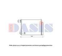Kondensator Klimaanlage AKS DASIS 182051N für Dacia Renault Lodgy Sandero II