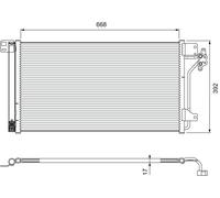 Kühler Klimaanlagen - Kondensator R 134a 814015 VALEO für VW MULTIVAN T5