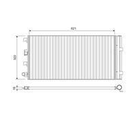 Kondensator Klimaanlage VALEO 814178 für Dacia Duster