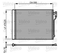 Kondensator Klimaanlage VALEO 814192 für BMW 5er